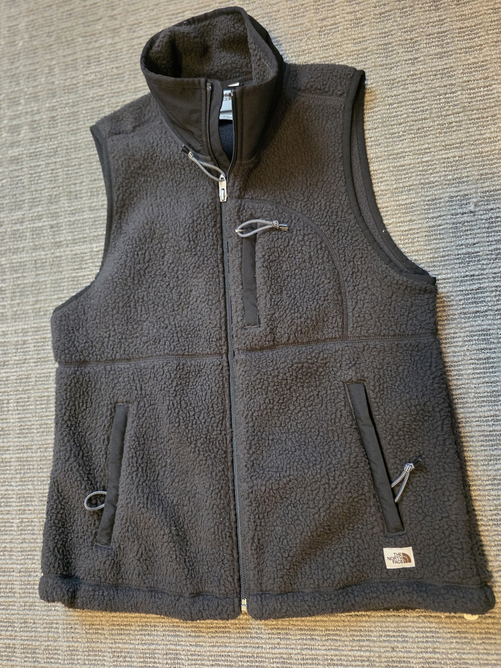 The North Face Black Sherpa Fleece Vest